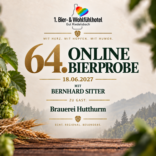 Wellnessurlaub: 64.Online-Bierprobe  18.06.2027