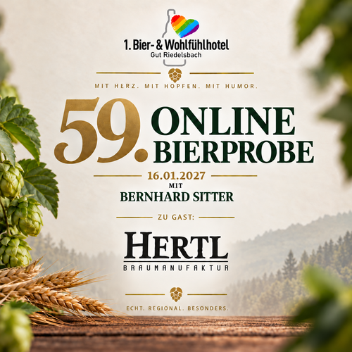 Wellnessurlaub: 59. Online Bierprobe  16.01.2027